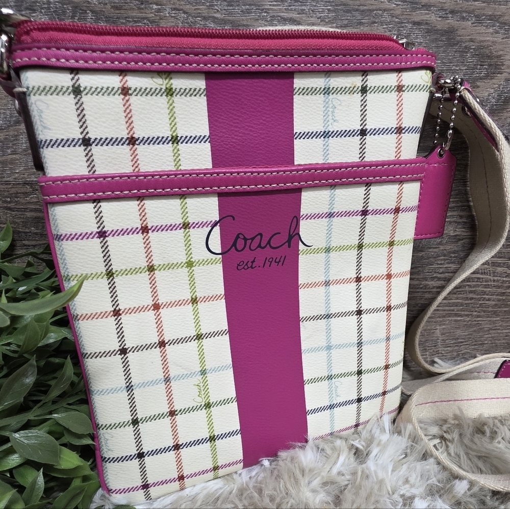 Coach Tattersal Swingpack Crossbody Bag - Picture 2 of 8